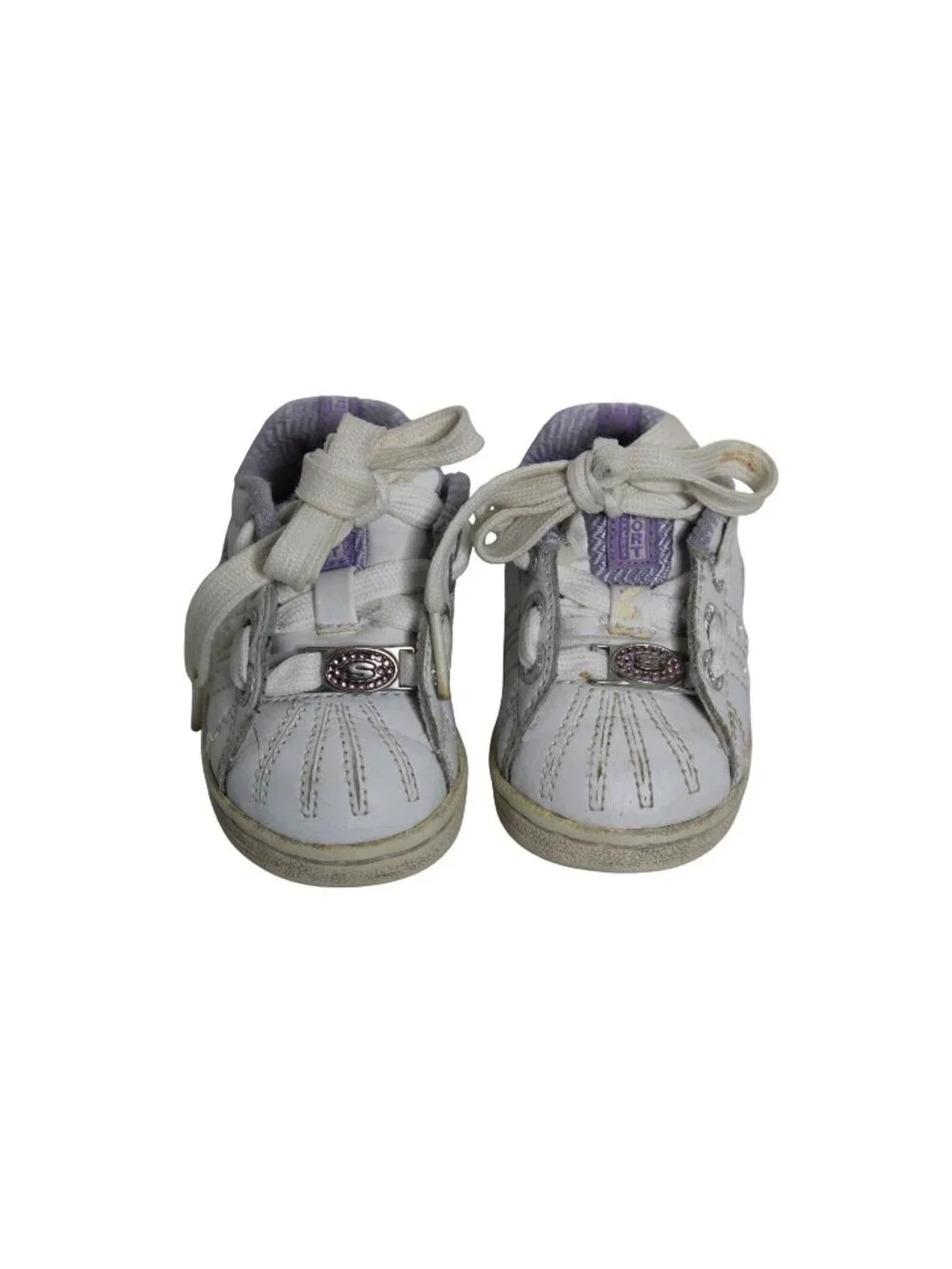 Sketchers White Purple Baby Sneakers Kids Shoe Size 4 Months